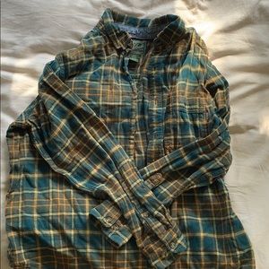 Wool rich XL long sleeve button down flannel
